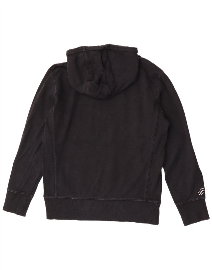 Мужской джемпер с капюшоном Superdry, средний черный, хлопок