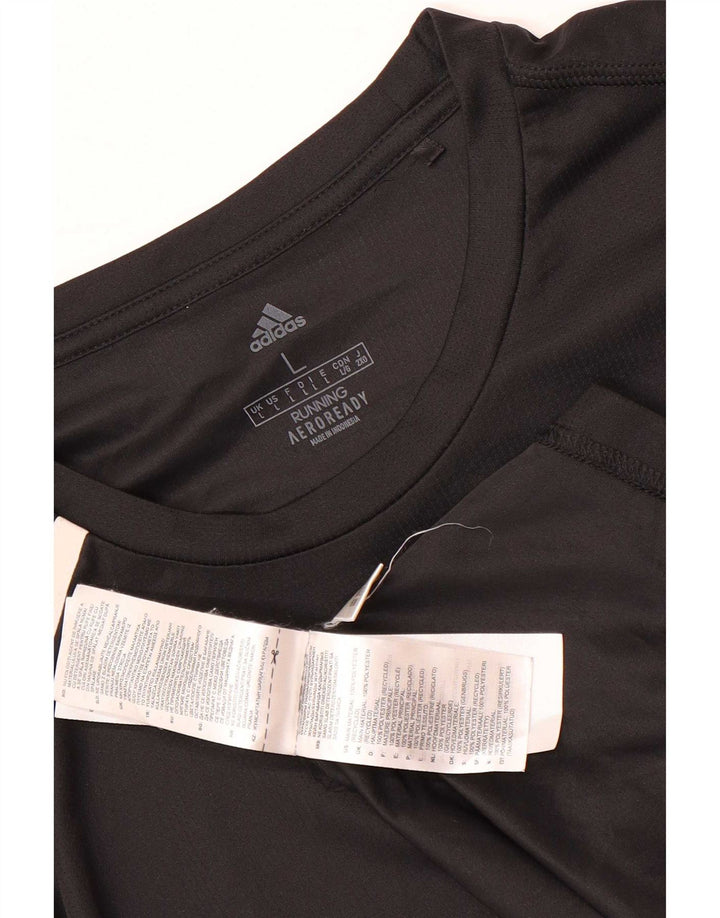 Мужская футболка Adidas Aeroready, большой черный полиэстер