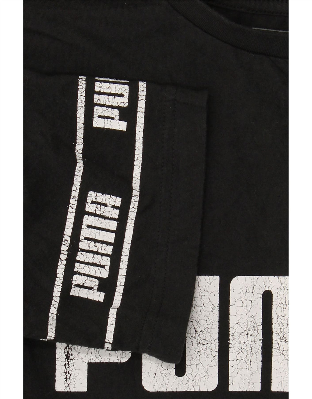 Футболка с рисунком PUMA для мальчиков, топ 13–14 лет, большой черный хлопок