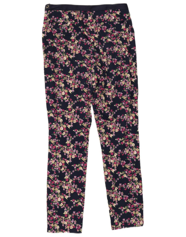 Женские повседневные брюки Laura Ashley UK 10, маленькие W30 L28, темно-синие с цветочным принтом