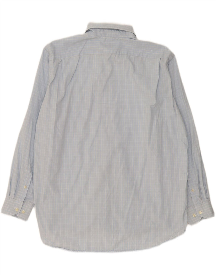 LACOSTE Mens Shirt Size 42 Large Blue Check Cotton Vintage Lacoste and Second-Hand Lacoste from Messina Hembry 