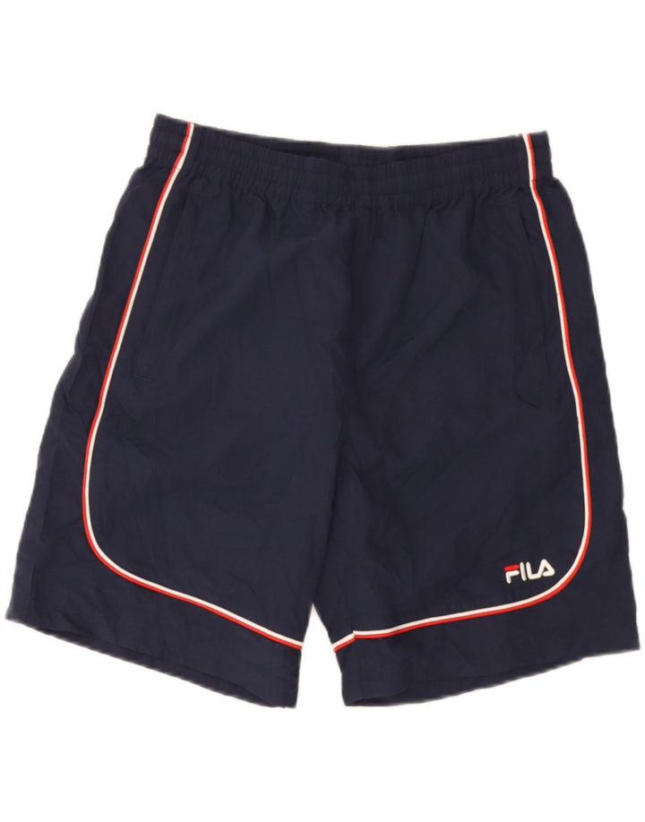 Мужские спортивные шорты Fila, большие темно-синие, полиэстер