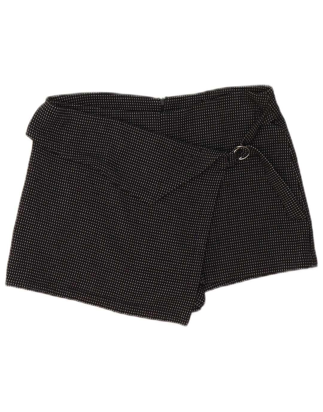 Женская мини-юбка с запахом Zara Medium W30, черная с геометрическим рисунком