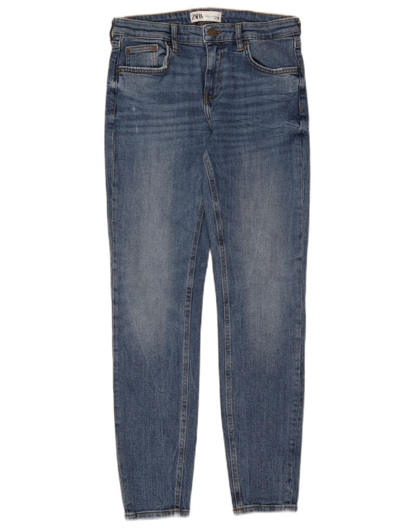 Женские джинсы скинни Zara EU 38, маленькие W28 L28, синие