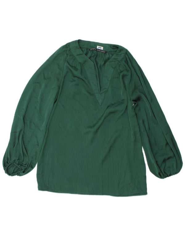 Женская блузка с длинным рукавом Zara UK 6 XS, зеленый