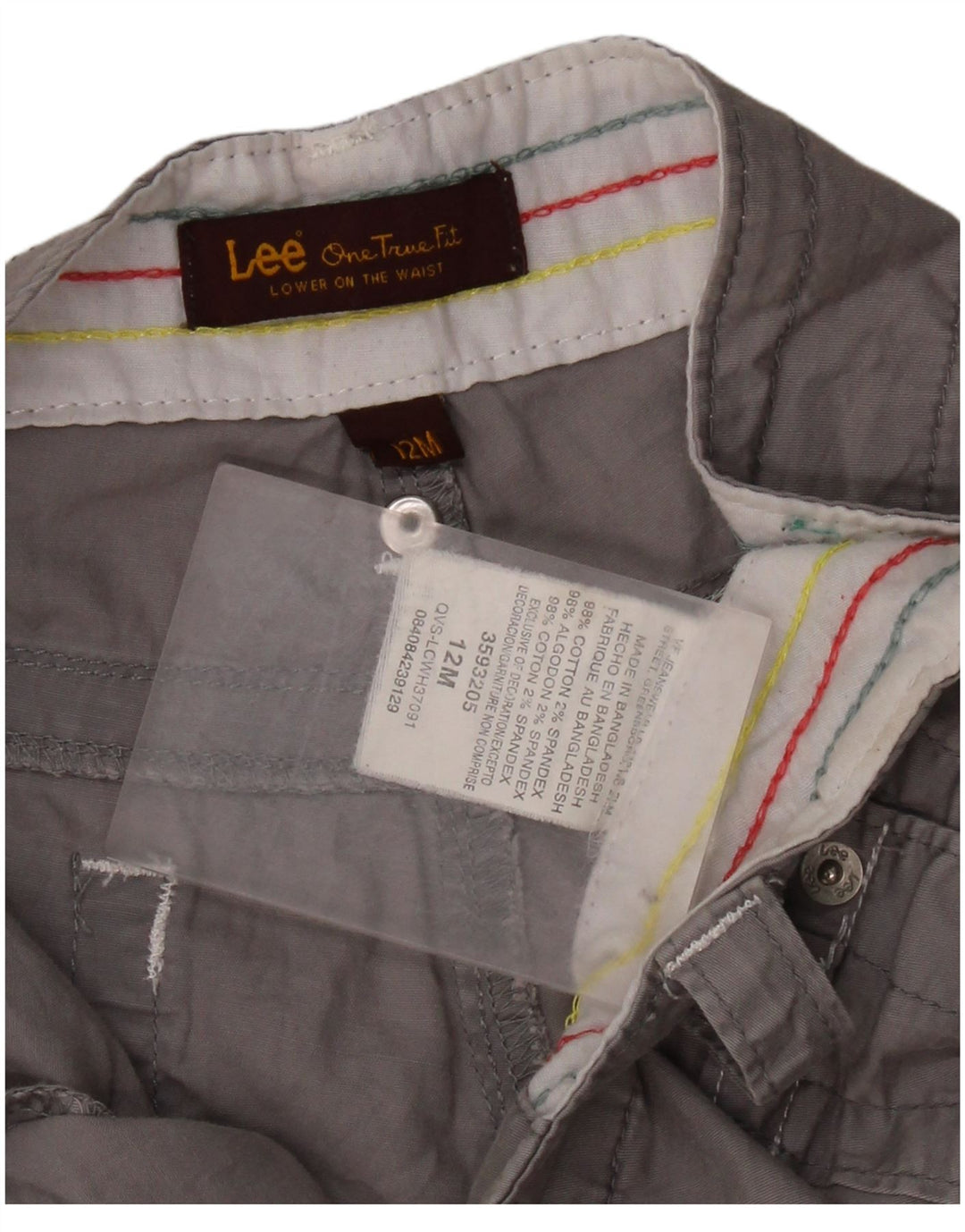 Женские повседневные шорты LEE US 12, большие размеры W34, серый хлопок