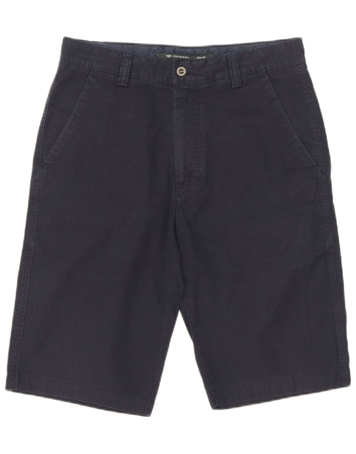 Мужские шорты-чиносы Dockers Slim Fit W30, средние, темно-синие