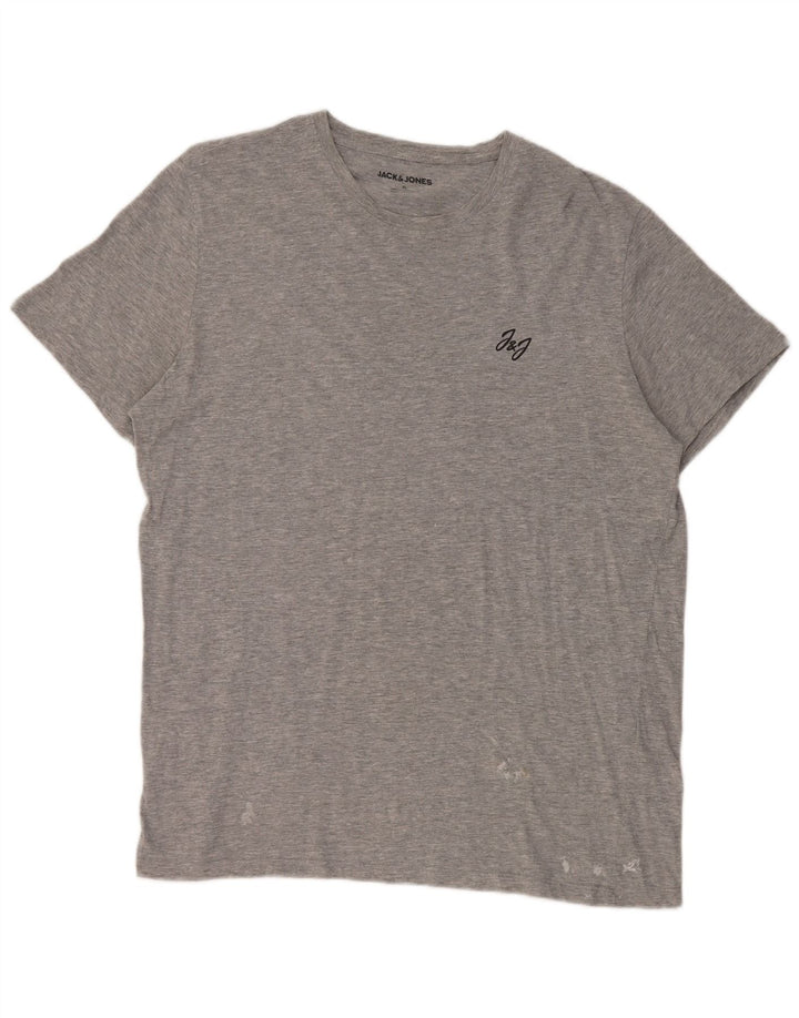 Мужская футболка Jack & Jones Top XL, серый хлопок