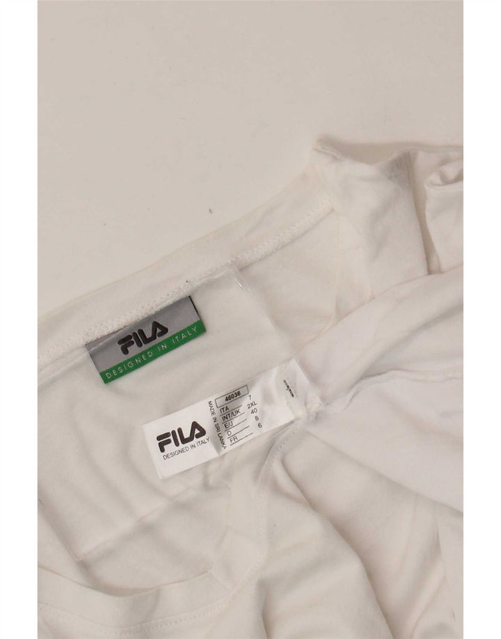Мужская футболка Fila Top 2XL, белый хлопок