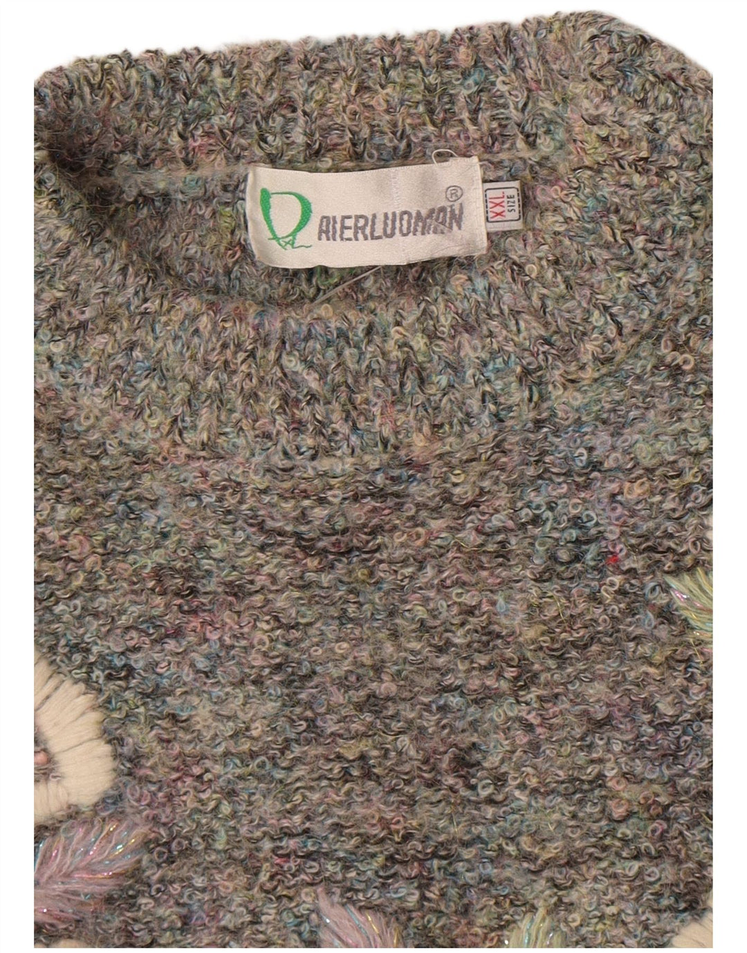 Женский джемпер с круглым вырезом Aierluoman UK 20 2XL, разноцветный