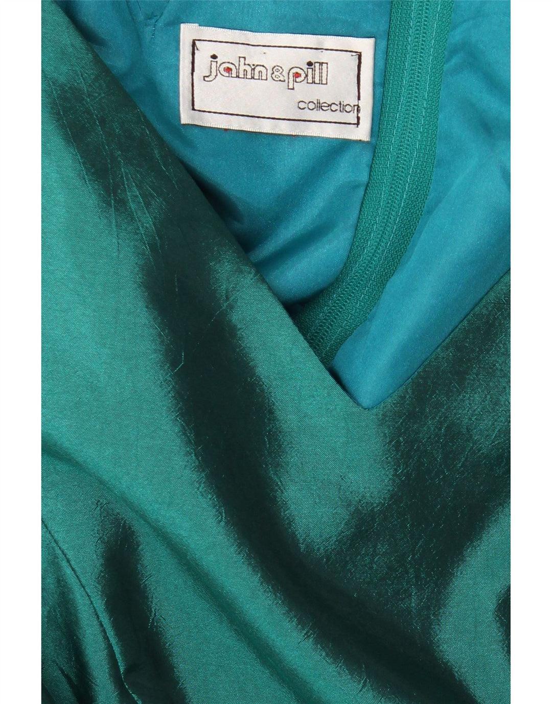 Женское асимметричное платье John & Pill UK 12, средний зеленый цвет с цветными блоками