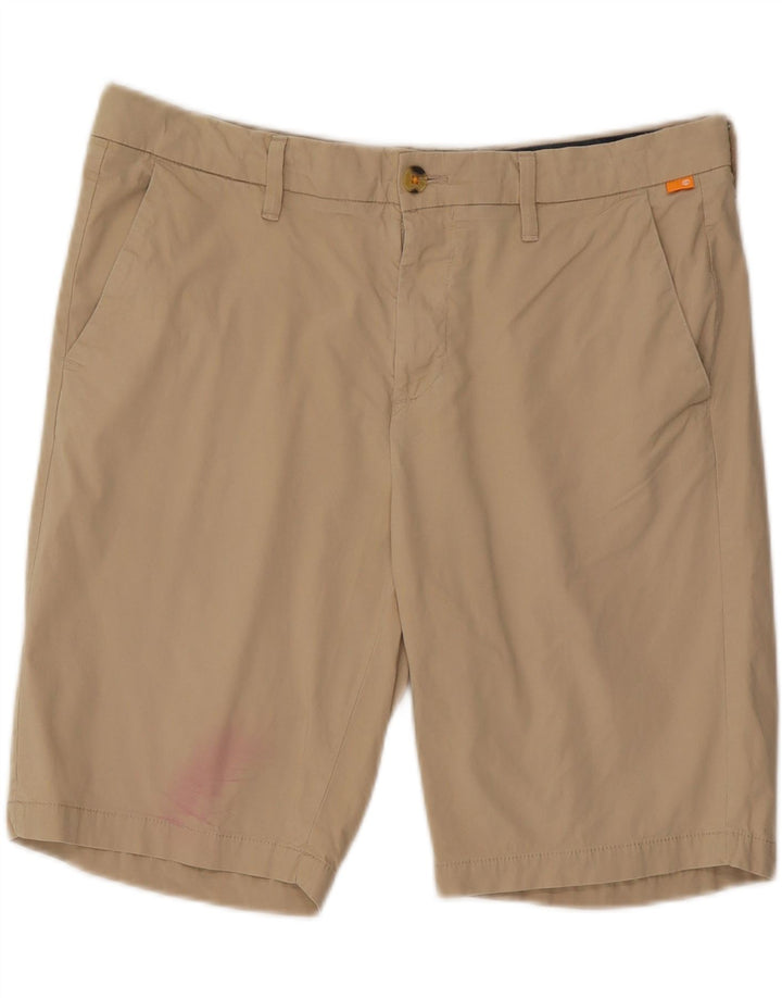 TIMBERLAND Mens Chino Shorts  W35 Large  Beige Cotton