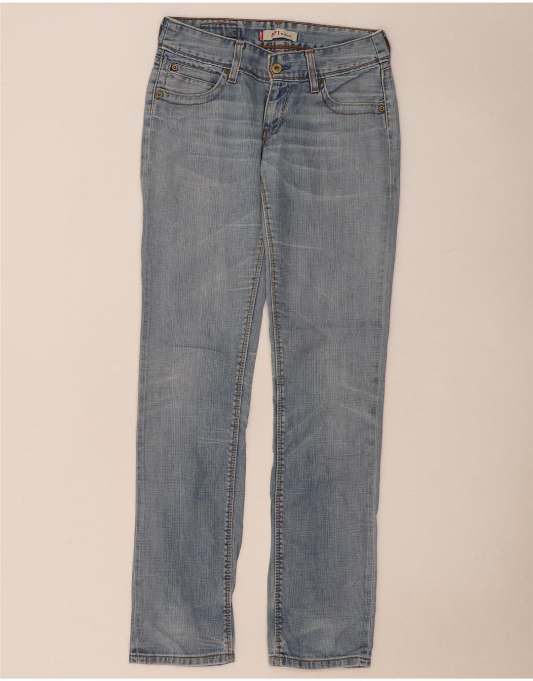 Женские джинсы LEVI'S 571 Slim W28 L34 Синие, хлопок