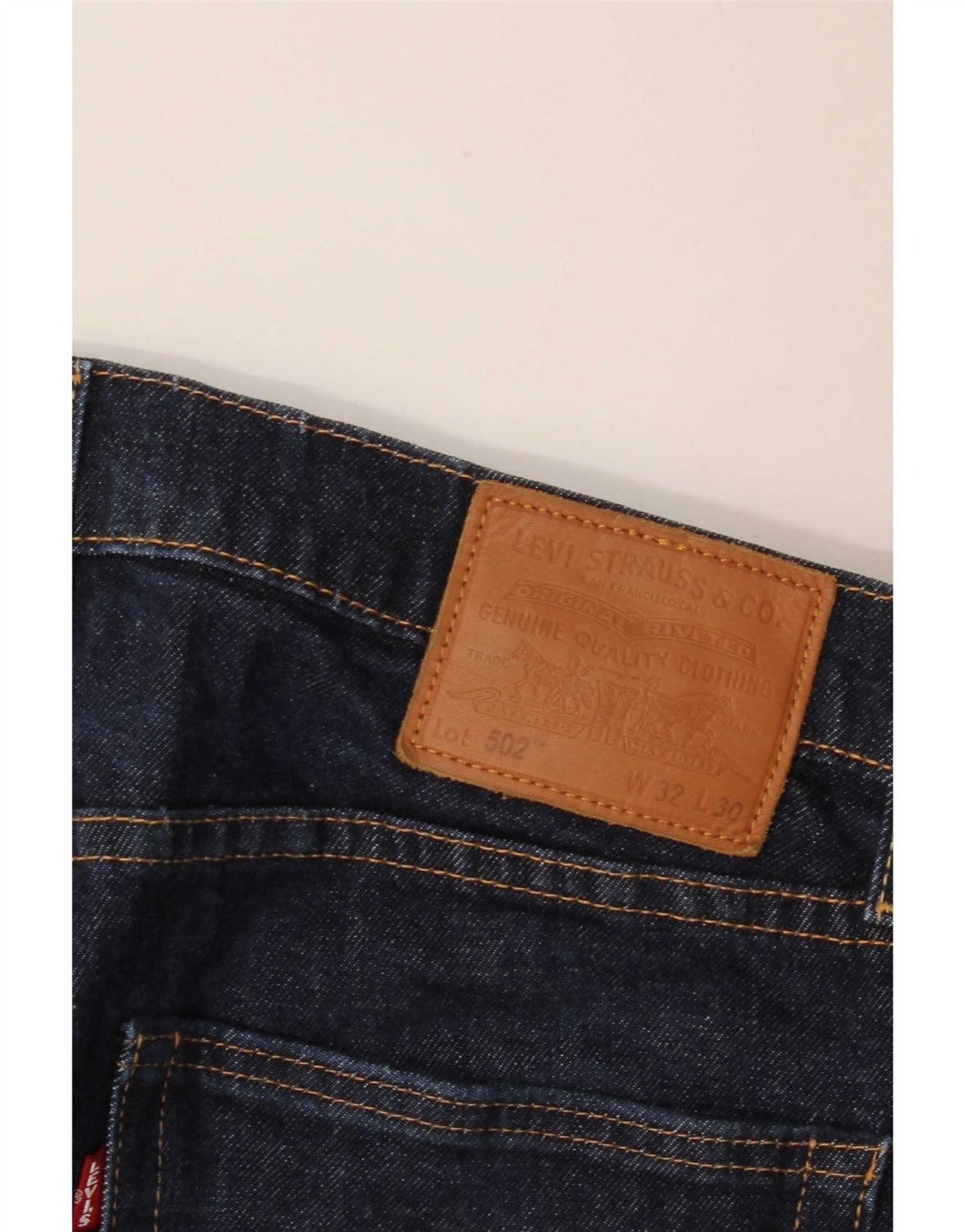 Женские прямые джинсы Levi's 502 W32 L30 темно-синие