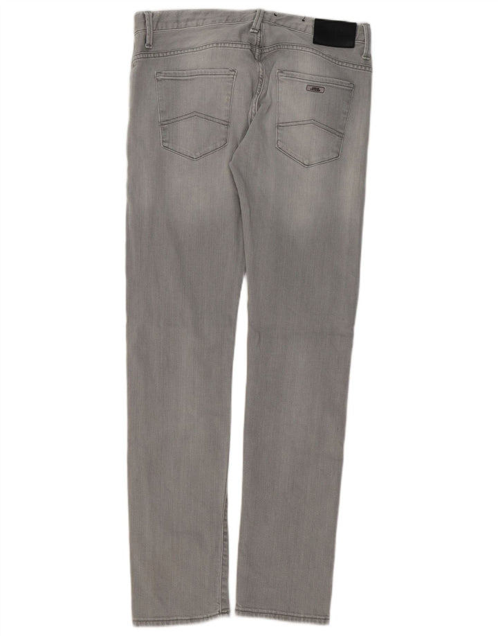 Мужские зауженные джинсы Armani Exchange W30 L32 серые, хлопок