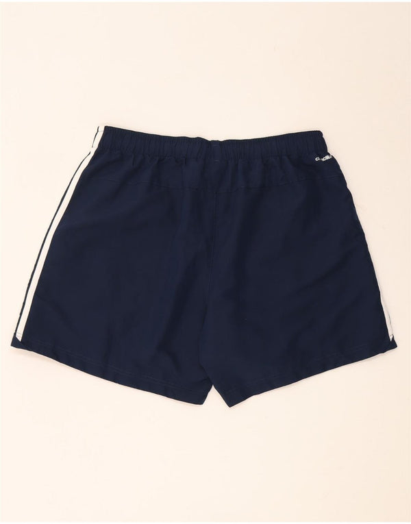 Мужские спортивные шорты Adidas Climalite XL темно-синие из полиэстера