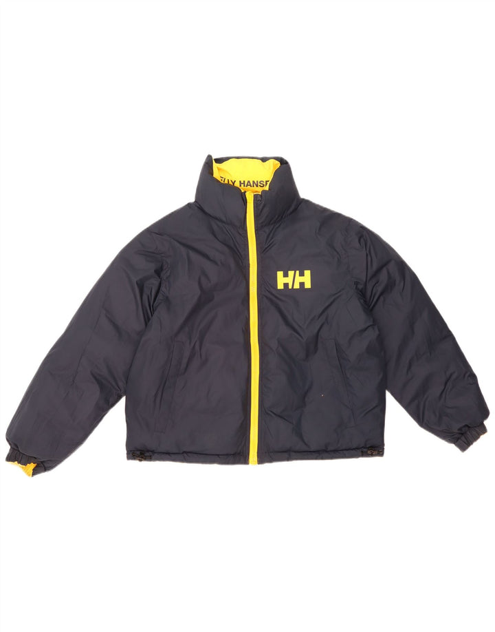 Женская двусторонняя стеганая куртка оверсайз Helly Hansen UK 10, маленькая, желтая