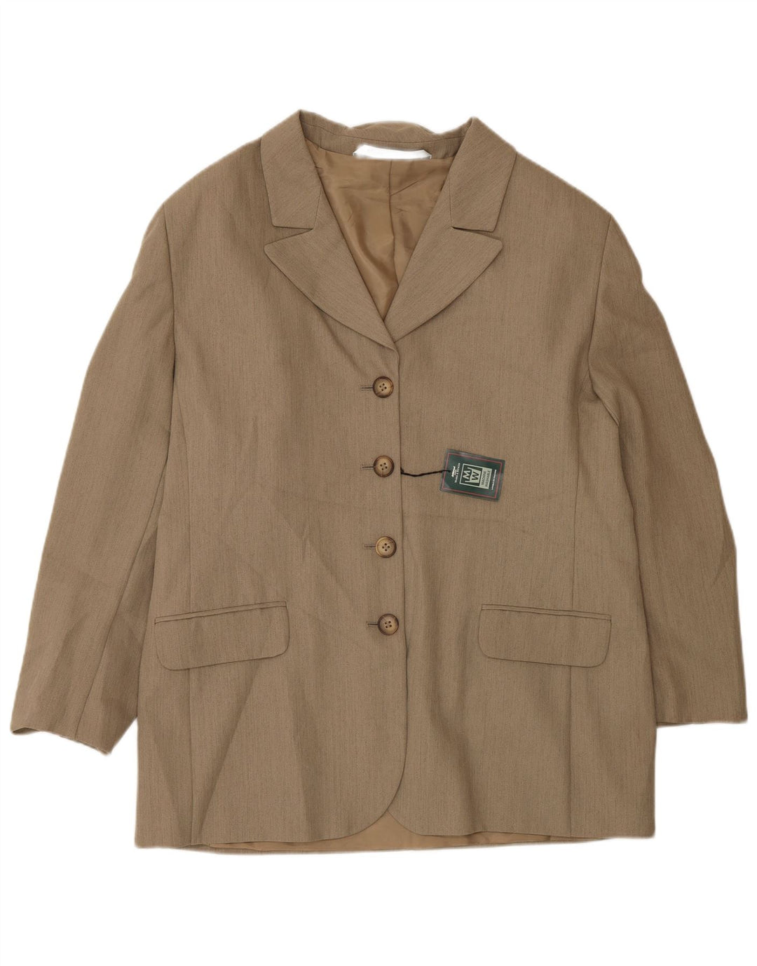 Женский пиджак Marks & Spencer St. Michael на 4 пуговицах, Великобритания 18 XL, коричневый