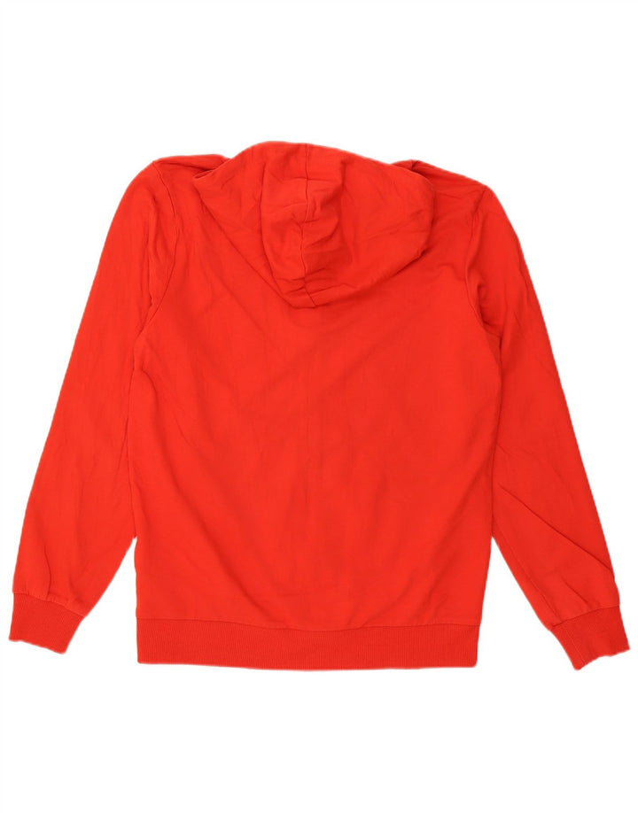 Мужской свитер с капюшоном на молнии Puma среднего красного цвета, хлопок