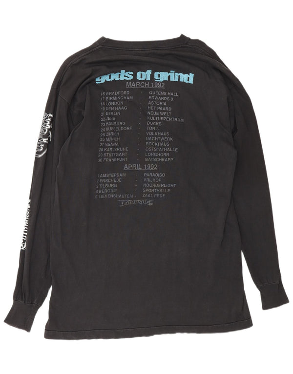 Винтажный мужской топ God's of Grind Earache Tour 1992 года с длинным рукавом XL Black Rock