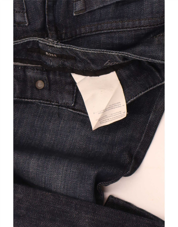 Женские джинсы Bootcut Hugo Boss W27 L28 Темно-синие, хлопок