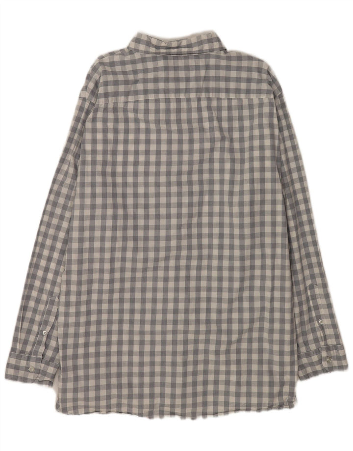 Мужская рубашка Lee Regular Fit 2XL, серая, хлопковая в клетку