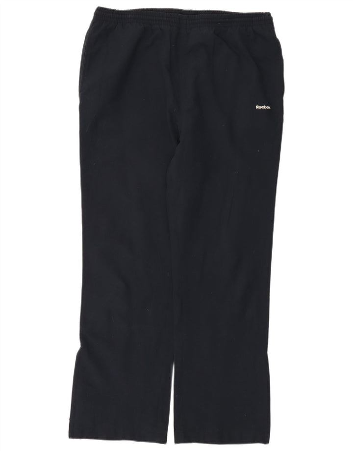 Женские спортивные брюки Reebok US 12, большие темно-синие, полиэстер