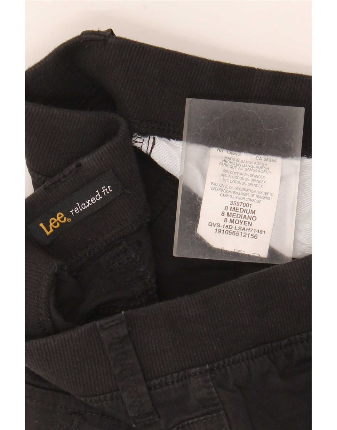 Женские шорты карго свободного кроя Lee US 8 Medium W30, черный хлопок