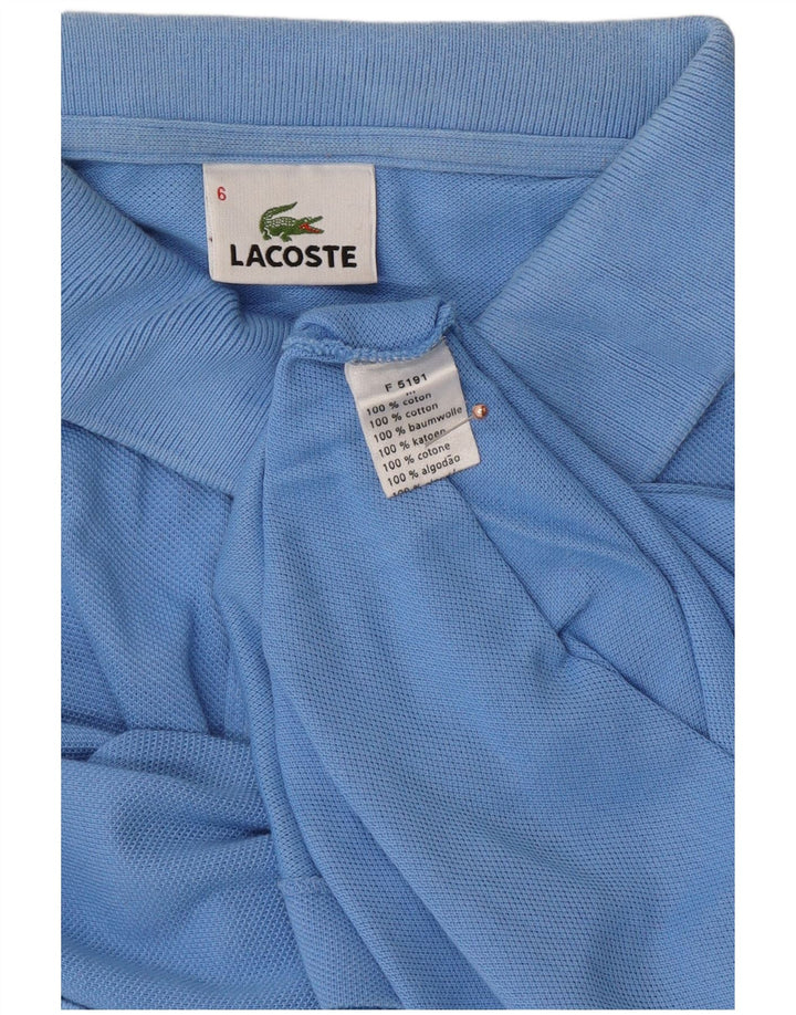 Мужская рубашка-поло LACOSTE, размер 6 XL, синяя, хлопок