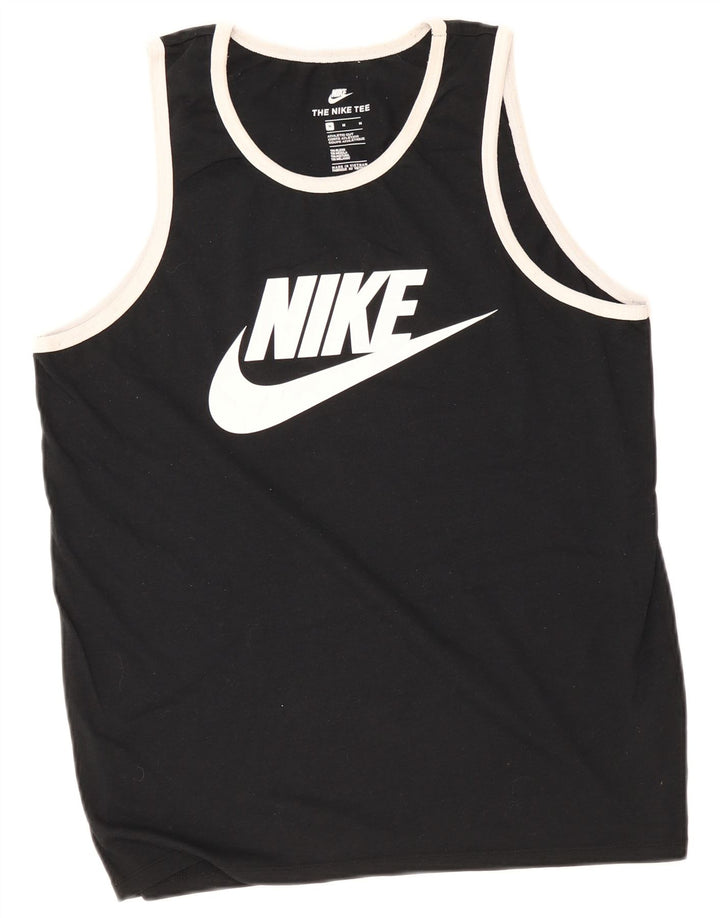 Мужской жилет с графическим принтом Nike Athletic Cut, средний черный полиэстер