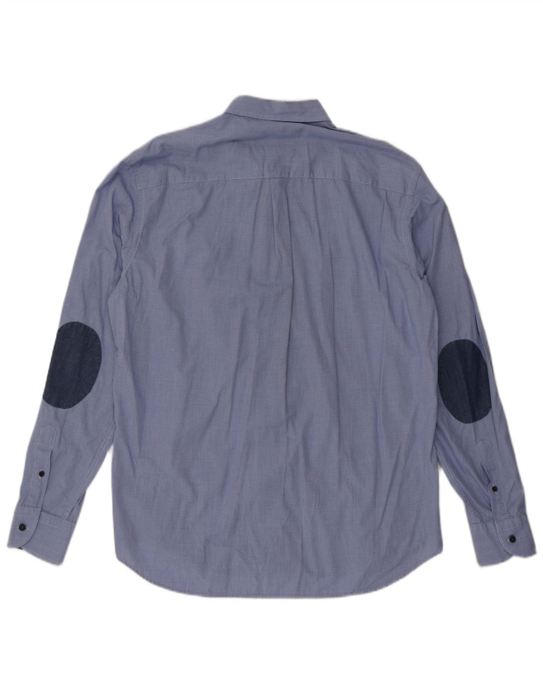 Мужская рубашка обычного кроя Harmont & Blaine XL синяя с узором «гусиные лапки»