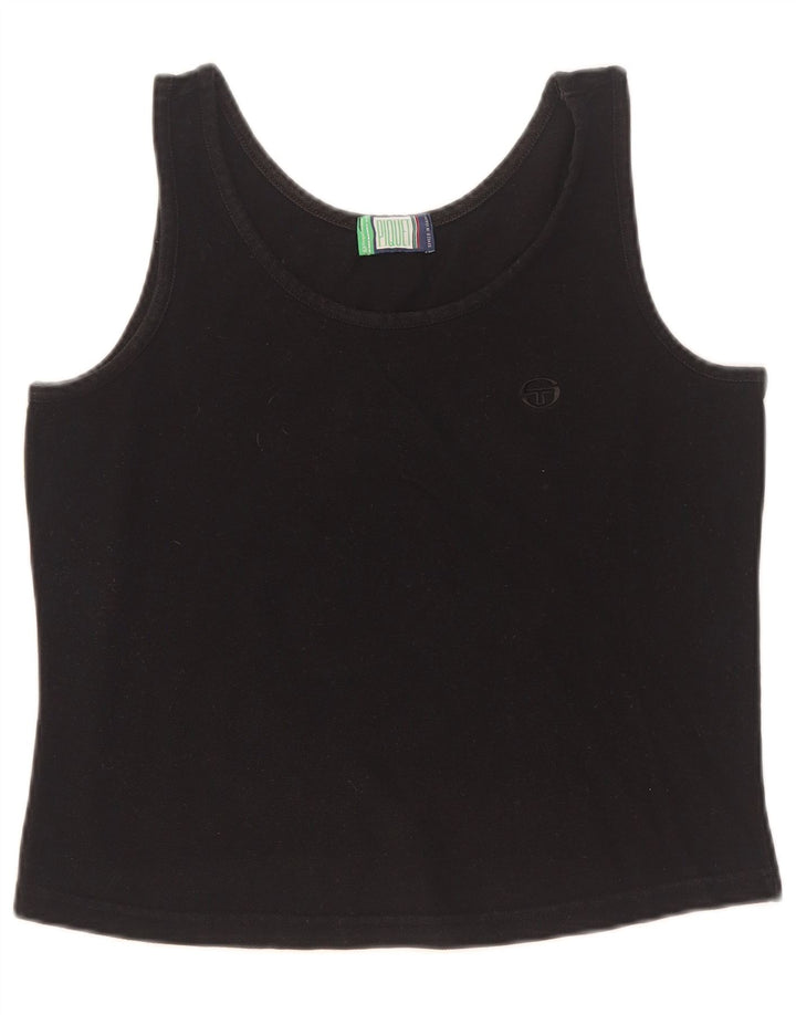 Женский укороченный жилет Sergio Tacchini UK 10, маленький черный
