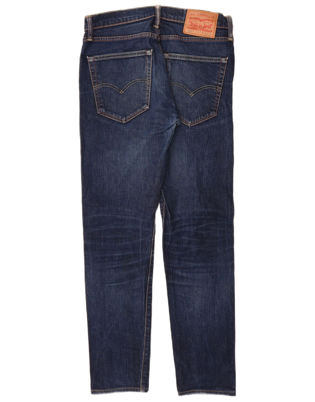 Мужские зауженные зауженные джинсы Levi's 512 W30 L30 синие, хлопок