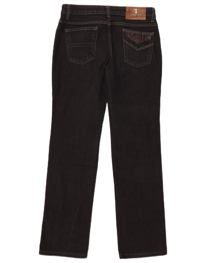 Женские прямые джинсы Trussardi W28 L29, черный хлопок