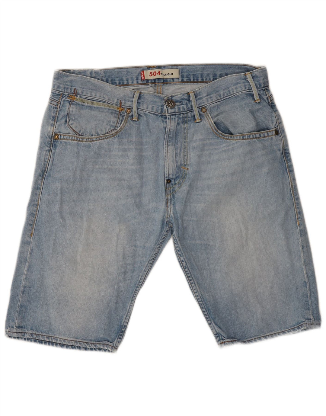 Мужские джинсовые шорты Levi's 504 W32, средний синий хлопок