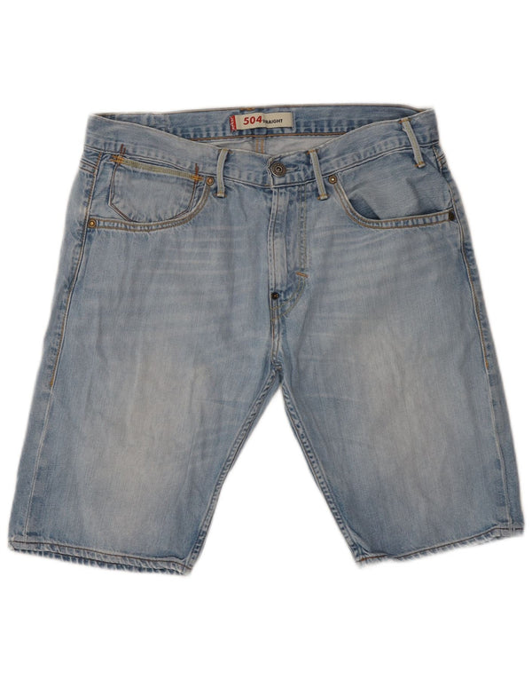 Мужские джинсовые шорты Levi's 504 W32, средний синий хлопок