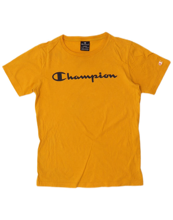 Футболка с рисунком для девочек Champion 11–12 лет, большая желтая