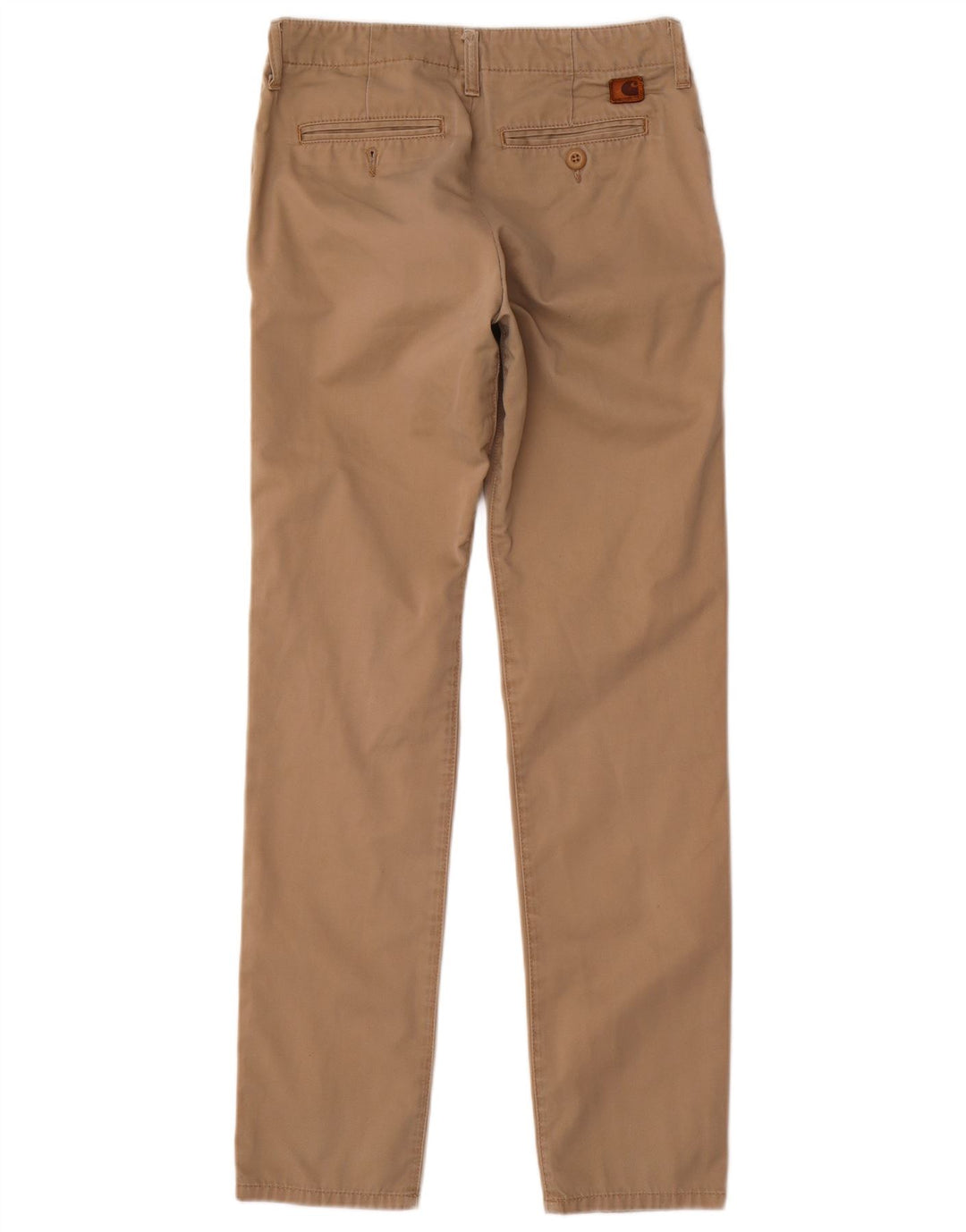 Мужские брюки-чиносы Carhartt W28 L32 бежевого цвета из полиэстера