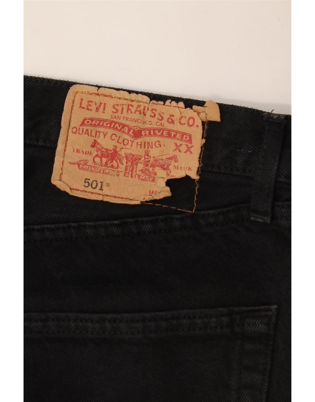 Мужские прямые джинсы LEVI'S 501 W32 L31 черные