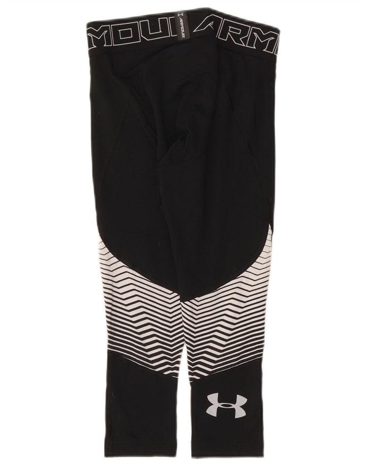 Женские леггинсы-капри Under Armour, Великобритания, 10 маленьких размеров, черные с геометрическим узором