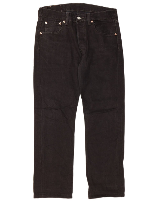 Мужские прямые джинсы LEVI'S 501 W30 L26, черный хлопок