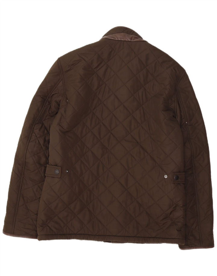 Мужская стеганая куртка Barbour UK 40, большая, коричневая, полиэстер