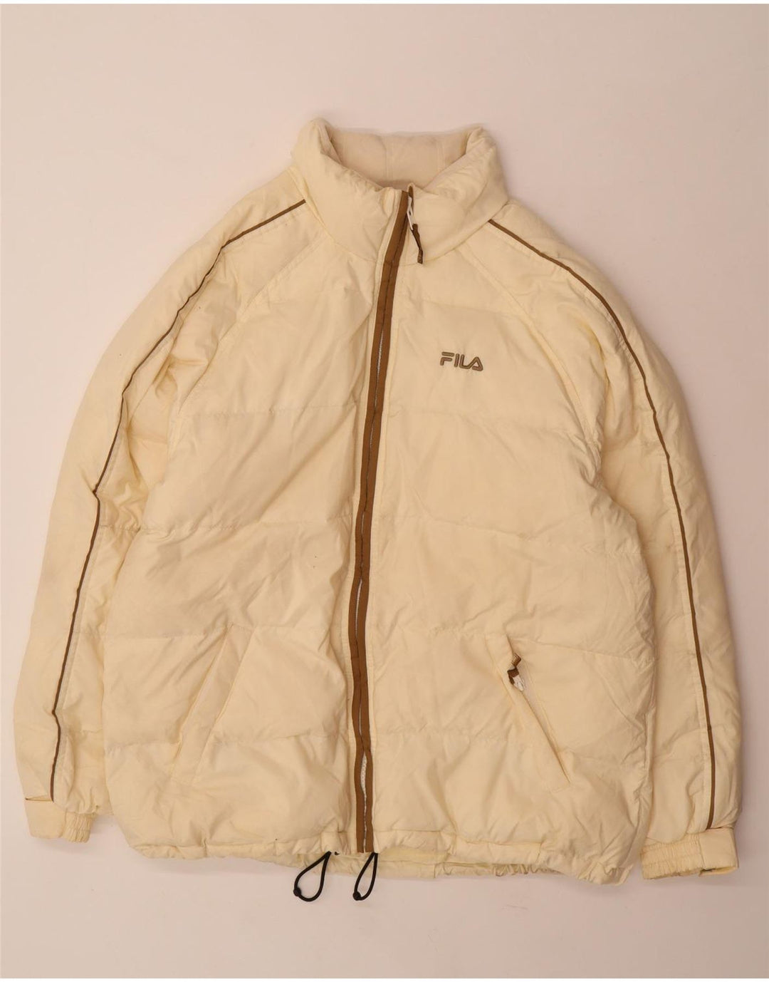 Мужская стеганая куртка Fila IT 52/54 Large Off White Polyester