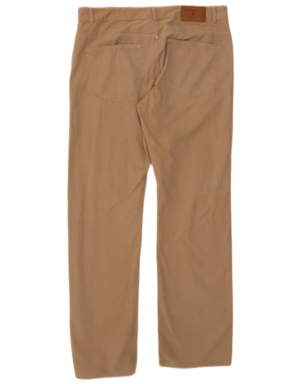 GANT Женские прямые повседневные брюки W36 L34 Бежевые хлопковые