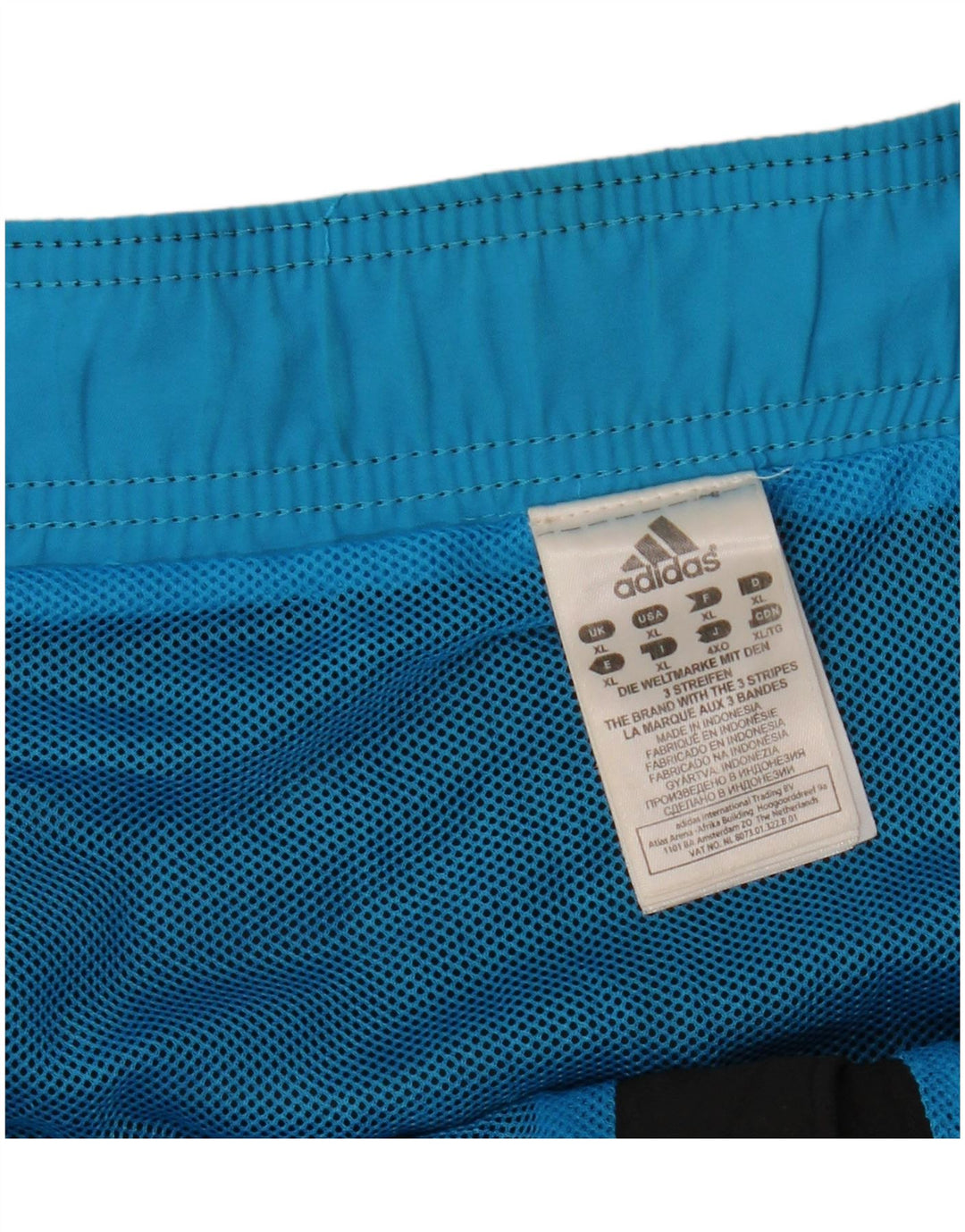 Мужские шорты для плавания ADIDAS с рисунком XL, черный полиэстер