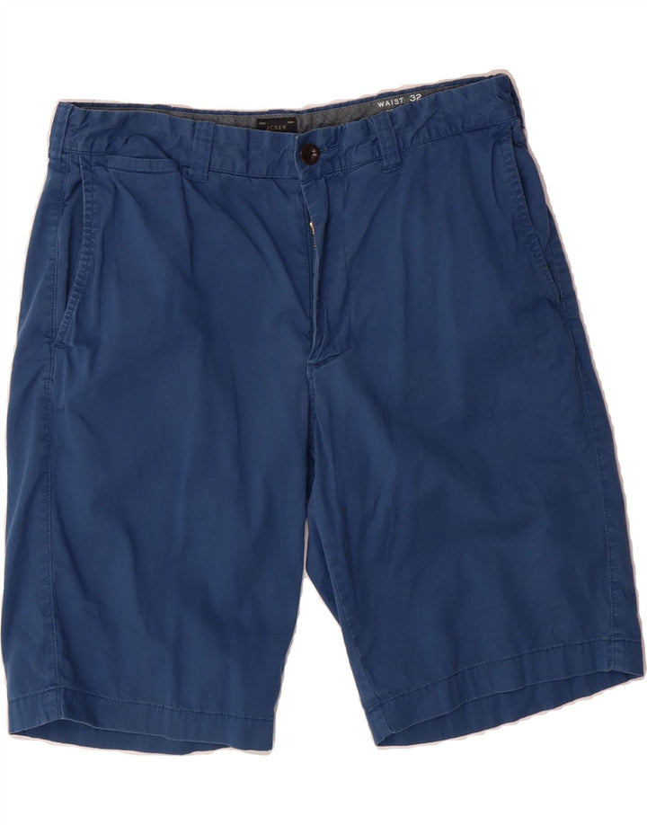 J. CREW Mens Chino Shorts W32 Medium Blue Cotton Vintage J. Crew and Second-Hand J. Crew from Messina Hembry 