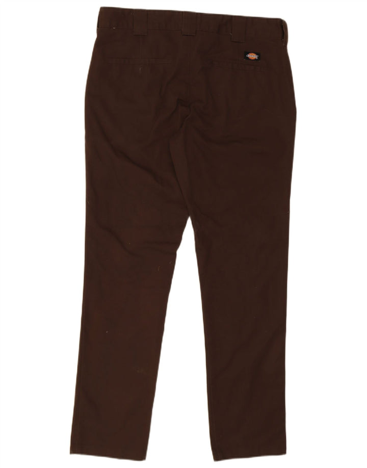 Мужские узкие брюки-чинос Dickies W33 L32 коричневые из полиэстера