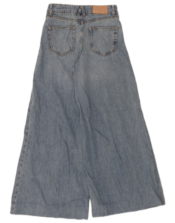 Женские широкие джинсы Zara EU 32 2XS W22 L29 синие