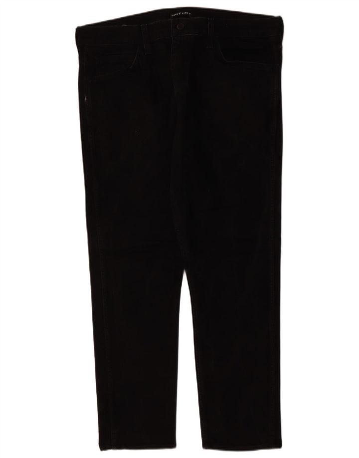 Мужские прямые джинсы LEVI'S W36 L27, черный хлопок