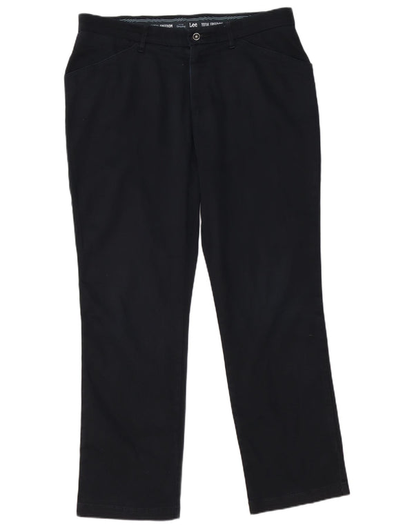 Женские брюки чинос Lee Total Freedom с высокой талией США 14 XL W34 L30 черные